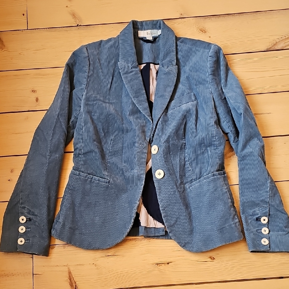 Boden Blue Corduroy Blazer